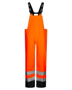 High Viz Arc Flash Orange and Navy Waterproof Salopettes 21.1cal/cm2