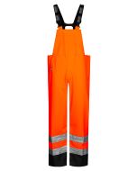 High Viz Arc Flash Orange and Navy Waterproof Salopettes 21.1cal/cm2