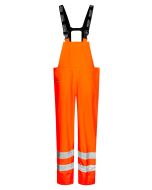 High Viz Arc Flash Orange Waterproof Salopettes 21.1cal/cm2