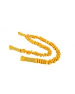 Twin leg elastic webbing restraint lanyard (no connectors)