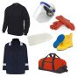 EV PPE Pack inc Gloves & Box Faceshield & Hard Hat Boots Jacket Trousers Polo Shirt & Holdall