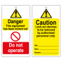 RLOT4 Disposable Lockout Tags - CAUTION Lockout devices