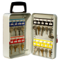 Mobile Key Cabinet with handle for 20 keys with a keyed lock