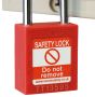 Nylon body Safety Padlock - 38mm clearance Steel Shackle1