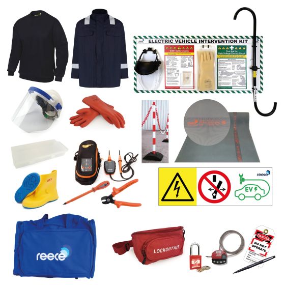 Complete Garage EV Pack inc PPE Hook Insulating Matting Gloves & Lockout Pack