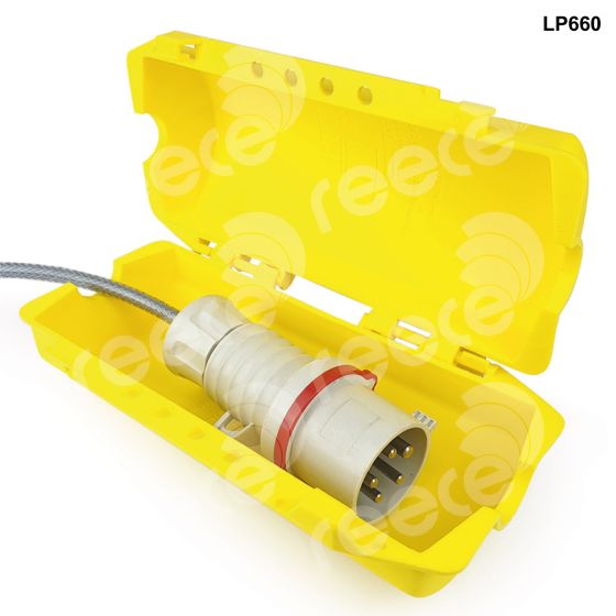 Industrial Large Plug Lockout Yellow