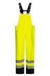 High Viz Arc Flash Yellow and Navy Waterproof Salopettes 21.1cal/cm2