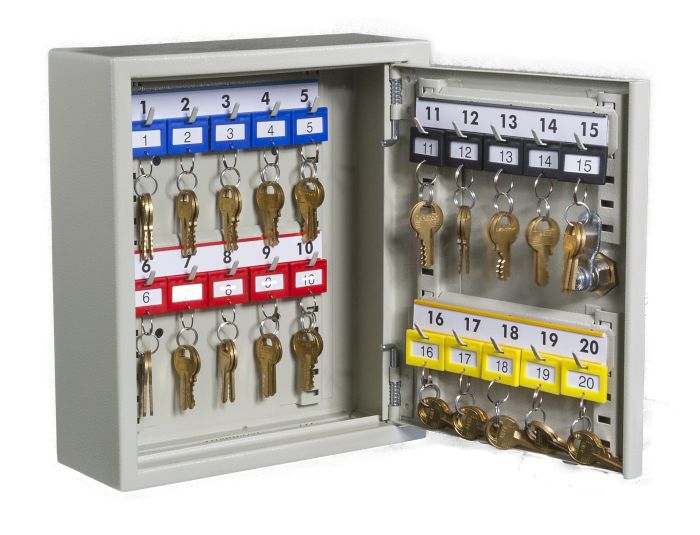 Key Cabinet holds 20 keys