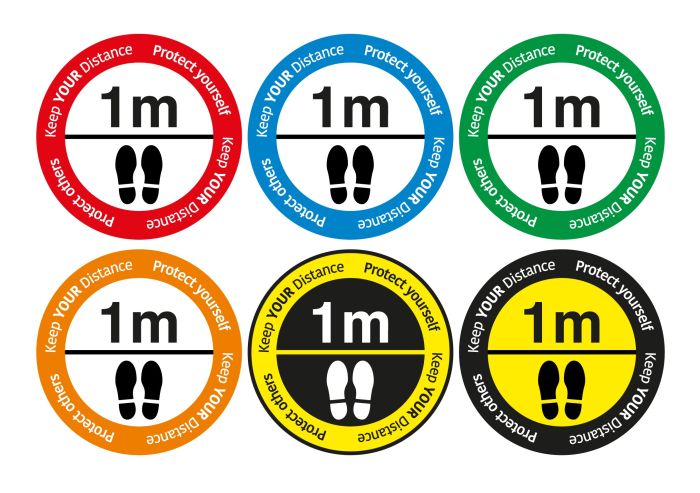 Social Distancing floor sign "Keep your distance"-GROUP