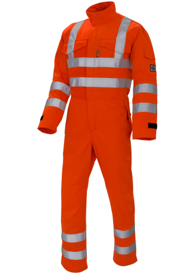 Arc Flash High Vis Orange Coverall 9.8cal/cm2