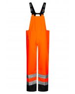 High Viz Arc Flash Orange and Navy Waterproof Salopettes 21.1cal/cm2