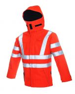 High Viz Arc Flash Waterproof  Jacket 47.0cal/cm2