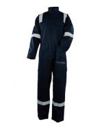 Arc Flash Coverall Navy with High vis Tape 15.0cal/cm2