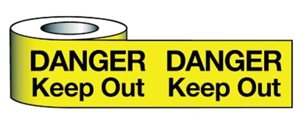  Barrier Warning Tape 75mmx100m Danger Keep Out 