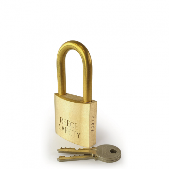 Brass 51mm body Safety Padlock-Keyed to Differ-Medium