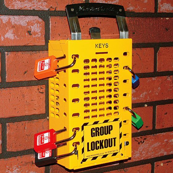 503 lockout box YELLOW