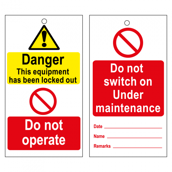 RLOT6 Disposable Lockout Tags - DO NOT SWITCH ON