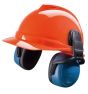 Left/Right, Earmuffs, Helmet Mounted, Medium, Blue (SNR 28)