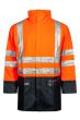 High Viz Arc Flash Orange and Navy Waterproof Jacket 21.1cal/cm2