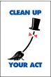 Housekeeping Posters - 'Clean Up Your Act'