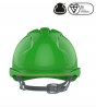 EvoGuard C2 Visor + EVO2 vented Safety Helmet Combined - Green