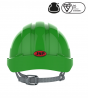 EvoGuard C2 Visor + EVO2 vented Safety Helmet Combined - Green