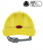 EvoGuard C2 Visor + EVO2 Vented Safety Helmet Combined - Yellow