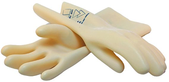 Insulating Gloves Size 10 360mmL x 1.5mm thick 7500v Class 1