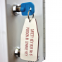 White AP box key tag