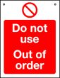 'Do Not Use Out Of Order' - Hanging Lockout Sign