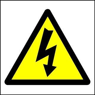  Hazard Warning Sign Electric symbol