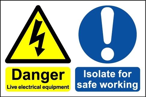 Danger Live Electrical Equipment ﾖ Safety Sign