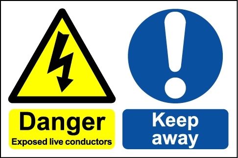 Danger Exposed Live Conductors - Safety Sign