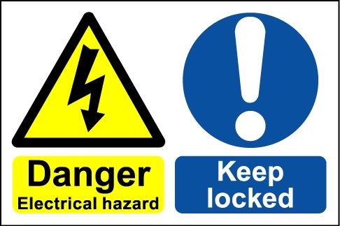 Danger Electrical Hazard - Safety Sign