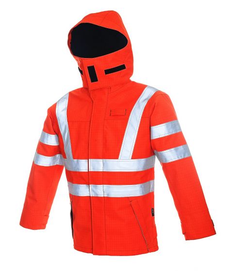 High Viz Arc Flash Waterproof  Jacket 47.0cal/cm2