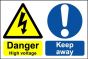 Danger High Voltage - Safety Sign