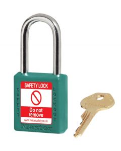 XENOY Padlock TEAL, keyed differently. 