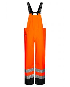 High Viz Arc Flash Orange and Navy Waterproof Salopettes 21.1cal/cm2