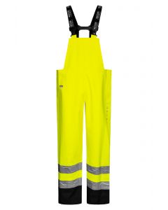 High Viz Arc Flash Yellow and Navy Waterproof Salopettes 21.1cal/cm2