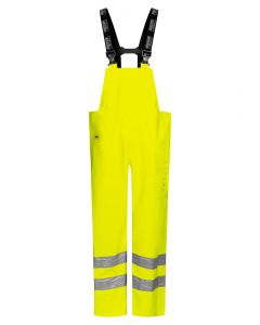 High Viz Arc Flash Yellow Waterproof Salopettes 21.1cal/cm2