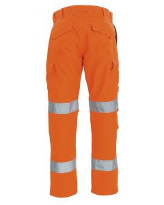 Arc Flash Non-Metal Hi-Viz Orange Trousers with Reflective Tape 8.7cal/cm2