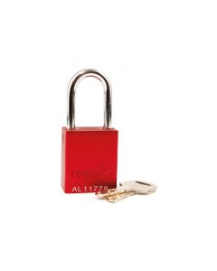 Aluminium Safety Padlock with 38mm Shackle-RED