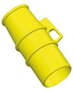 Lockout for 110v 16A pin and sleeve Sockets YELLOW