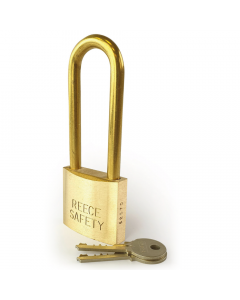 Brass 51mm body Safety Padlock-Keyed to Differ-Long