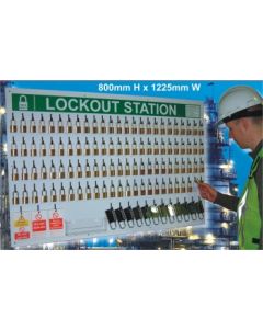 100 lock Departmental Lockout Station (with contents)