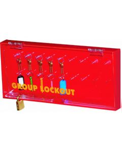  Lightweight Acrylic Lockout Box. 18 hook. 