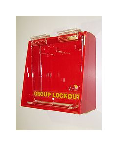  Lightweight Acrylic Lockout Box. 3 hook. 