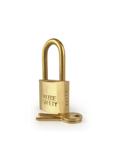 Brass 38mm body Safety Padlock -Keyed to Differ-Medium