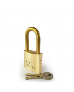 Brass 51mm body Safety Padlock-Keyed to Differ-Medium