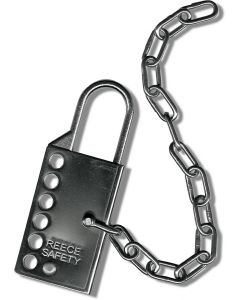  Stainless steel lockout hasp with 1220mm (48 inches) s/s chain 